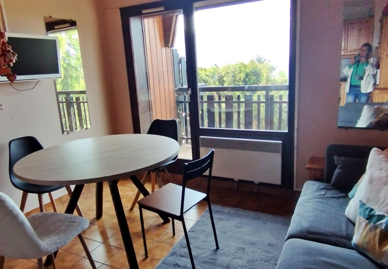 Appartement à Les Carroz d'Arâches - Proche pistes avec vue panoramique appartement  2 pièces plus mezzanine, pour 4 à 6 personnes - BLA633