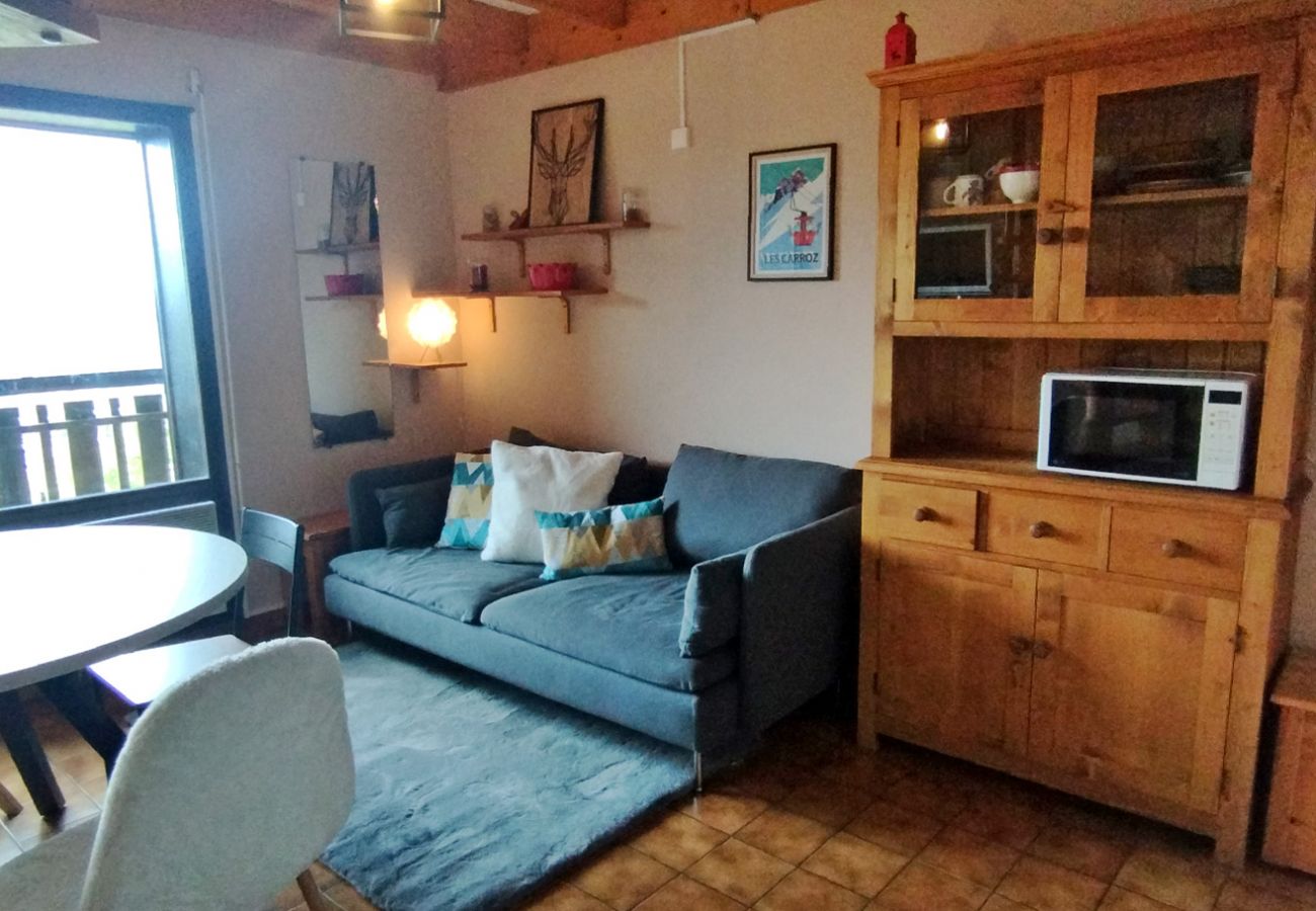 Appartement à Les Carroz d'Arâches - Proche pistes avec vue panoramique appartement  2 pièces plus mezzanine, pour 4 à 6 personnes - BLA633